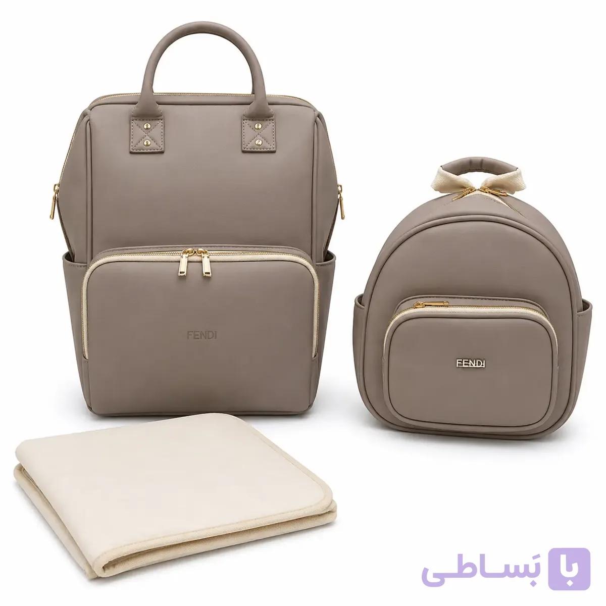 ساک کوله‌ای FENDI کیف سفری و روزمره زنانه با طراحی لوکس مینیمال و آستر داخلی جادار — تصویر 1