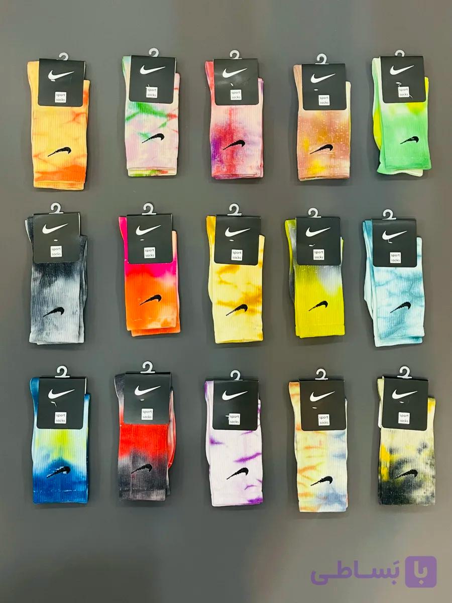 جوراب اسپرت ساقدار مدل ابرنگی Nike کد 0320