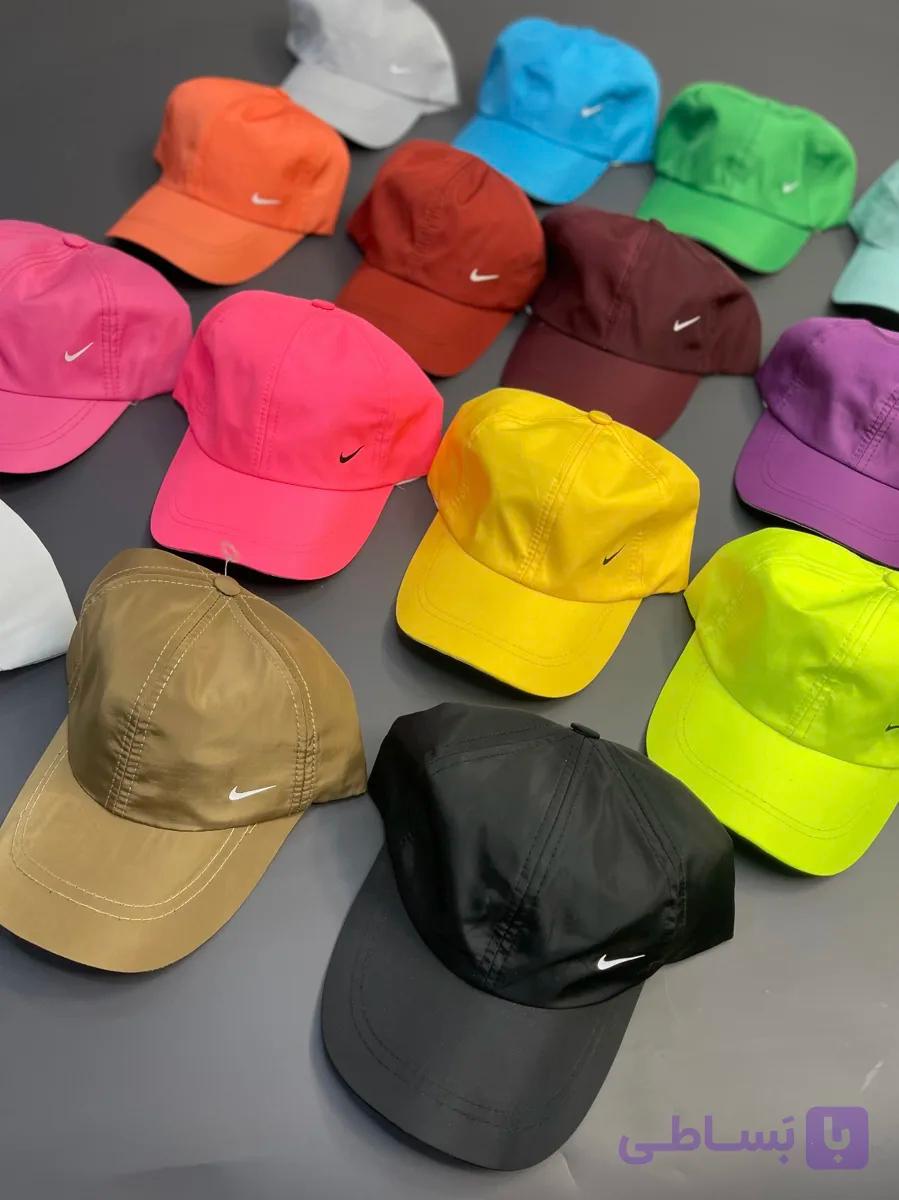 کلاه اسپرت پشت چسبی جنس شمعی مدل نایک Nike کد 0312