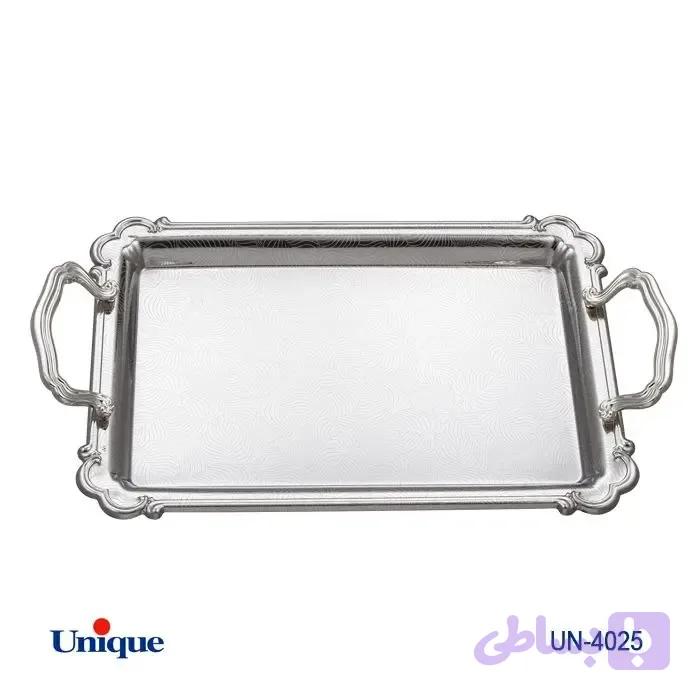 سینی استیل یک میل یونیک بدون پایه بزرگ مدل UN-4025