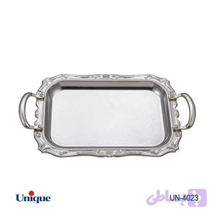 سینی استیل یک میل یونیک بدون پایه کوچک مدل UN-4023