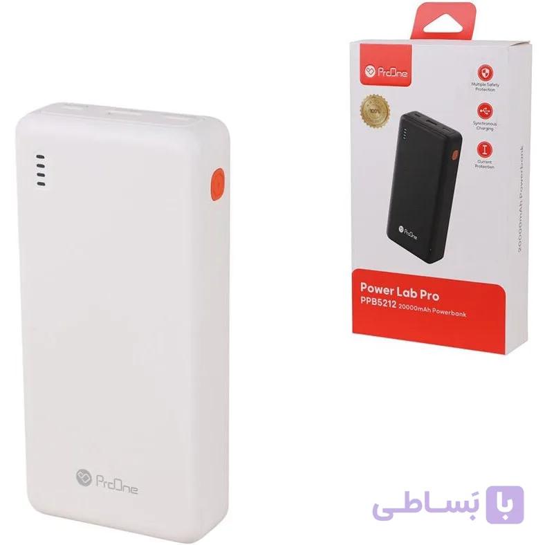 پاوربانک 22.5 وات پرووان مدل PPB5212 ظرفیت 20000 میلی‌آمپر ساعت — تصویر 1
