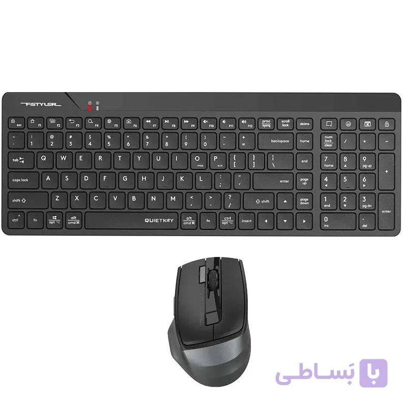 ست ماوس و کیبورد ای فورتک مدل FG2400 AIR 2 بی سیم