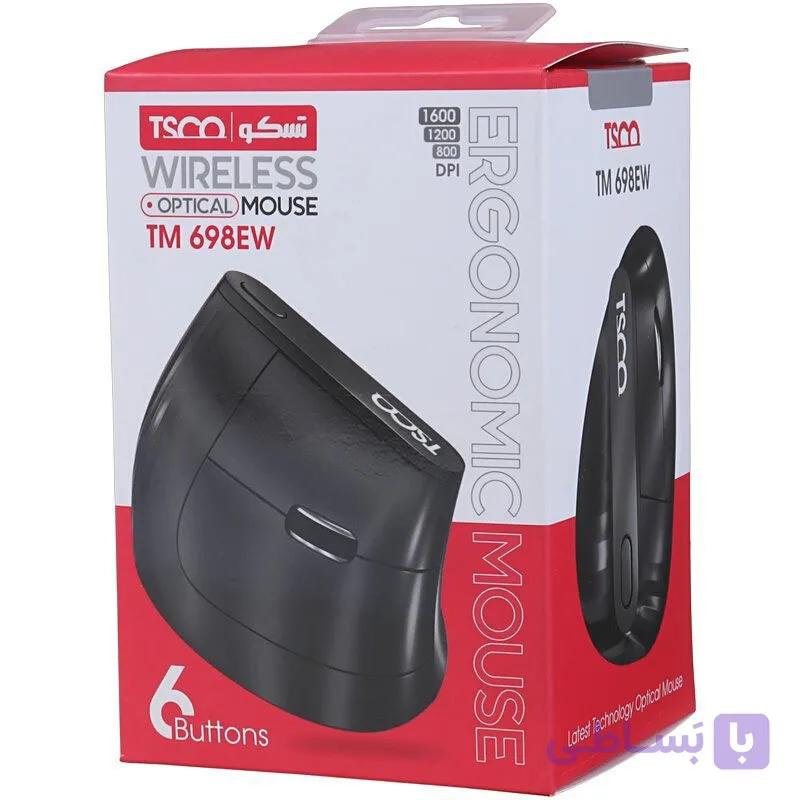 ماوس بی سیم تسکو مدل TM698EW ارگونومیک — تصویر 1