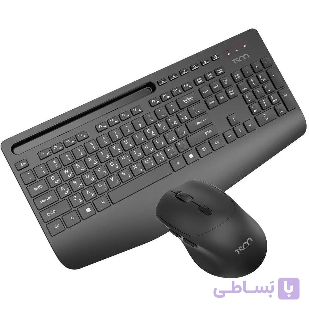 کست کیبورد و ماوس بی سیم تسکو مدل TKM 7025W — تصویر 1