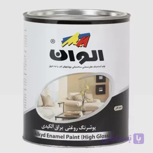 رنگ روغنی آلکیدی آبی نفتی الوان کد 165 حجم 1000 میلی لیتر