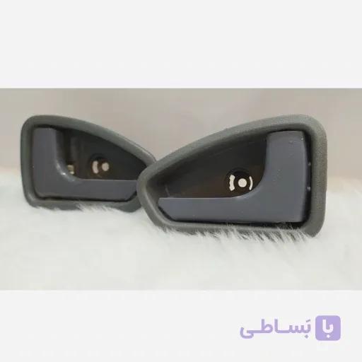 دستگیره درب بازکن پراید 131فلزی طوسی
