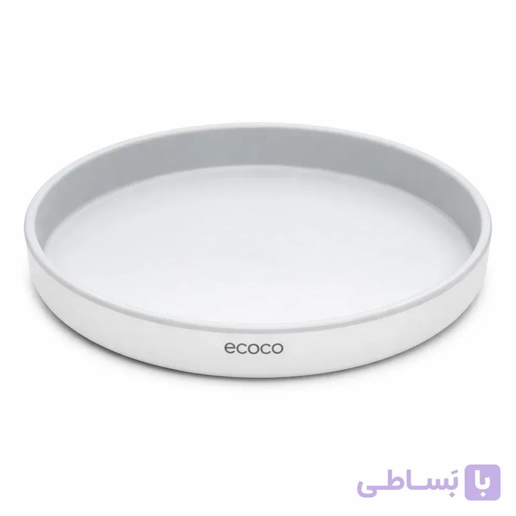 سینی گردان سفید طوسی ecoco