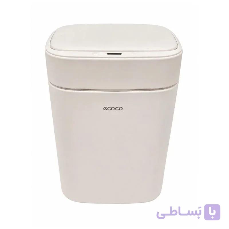 سطل زباله هوشمند Ecoco سفید 12لیتری — تصویر 1