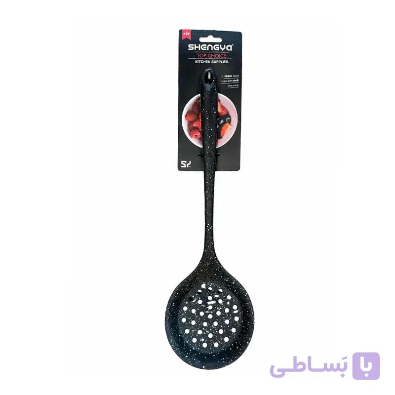 کفگیر گرد سوراخدار تمام سیلیکونی شنگیا
