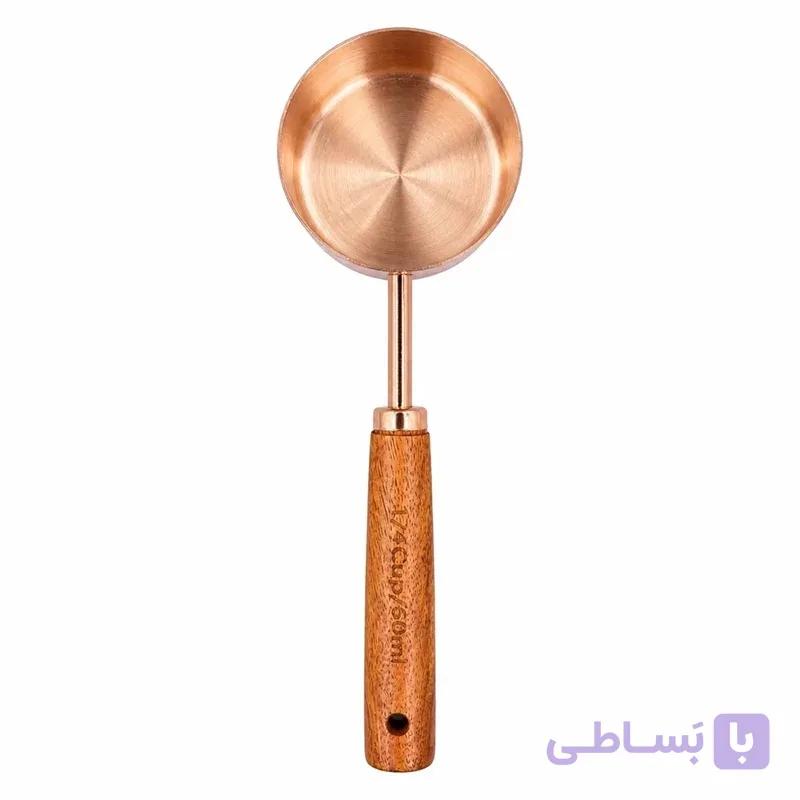 پیمانه دسته چوبی طلایی 60ml