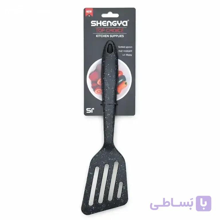 کفگیر شیاردار تمام سیلیکونی شنگیا
