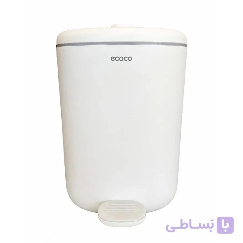سطل زباله پدالی 7 لیتری ABS نسکافه‌ای ecoco — تصویر 1