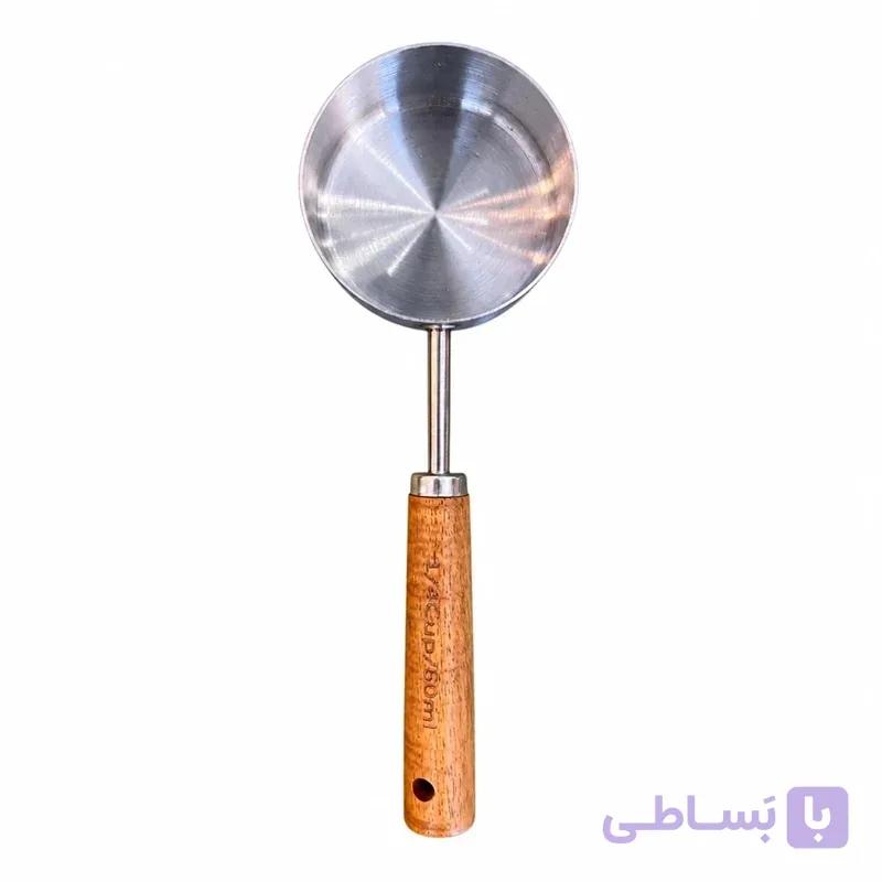پیمانه دسته چوبی استیل 60ml