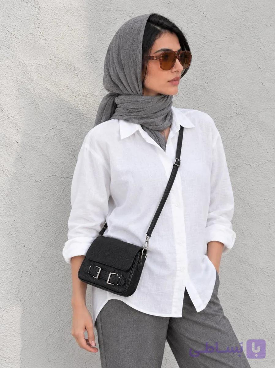 کیف رودوشی زنانه چرم طبیعی مدل AVA — تصویر 1