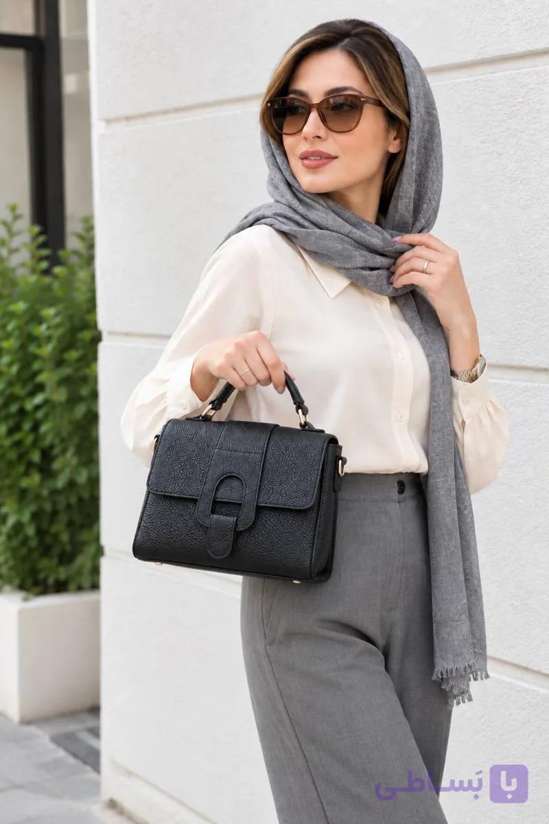 کیف زنانه چرم طبیعی مدل الورا 34 Elora — تصویر 1