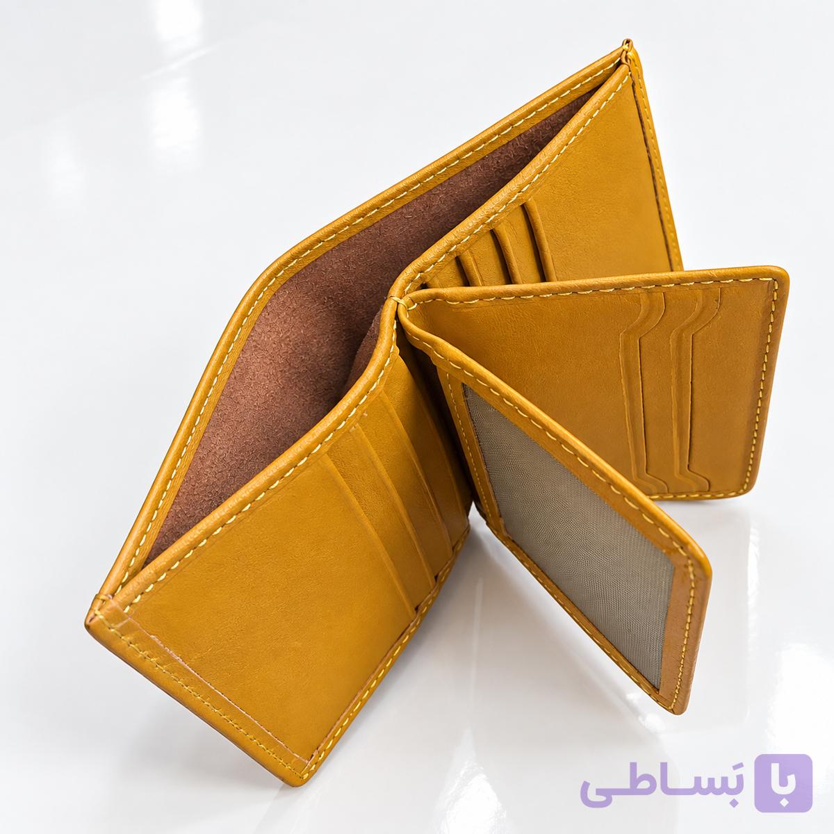 کیف پول چرم طبیعی رنگ زرشکی مدل رُما | Roma — تصویر 1
