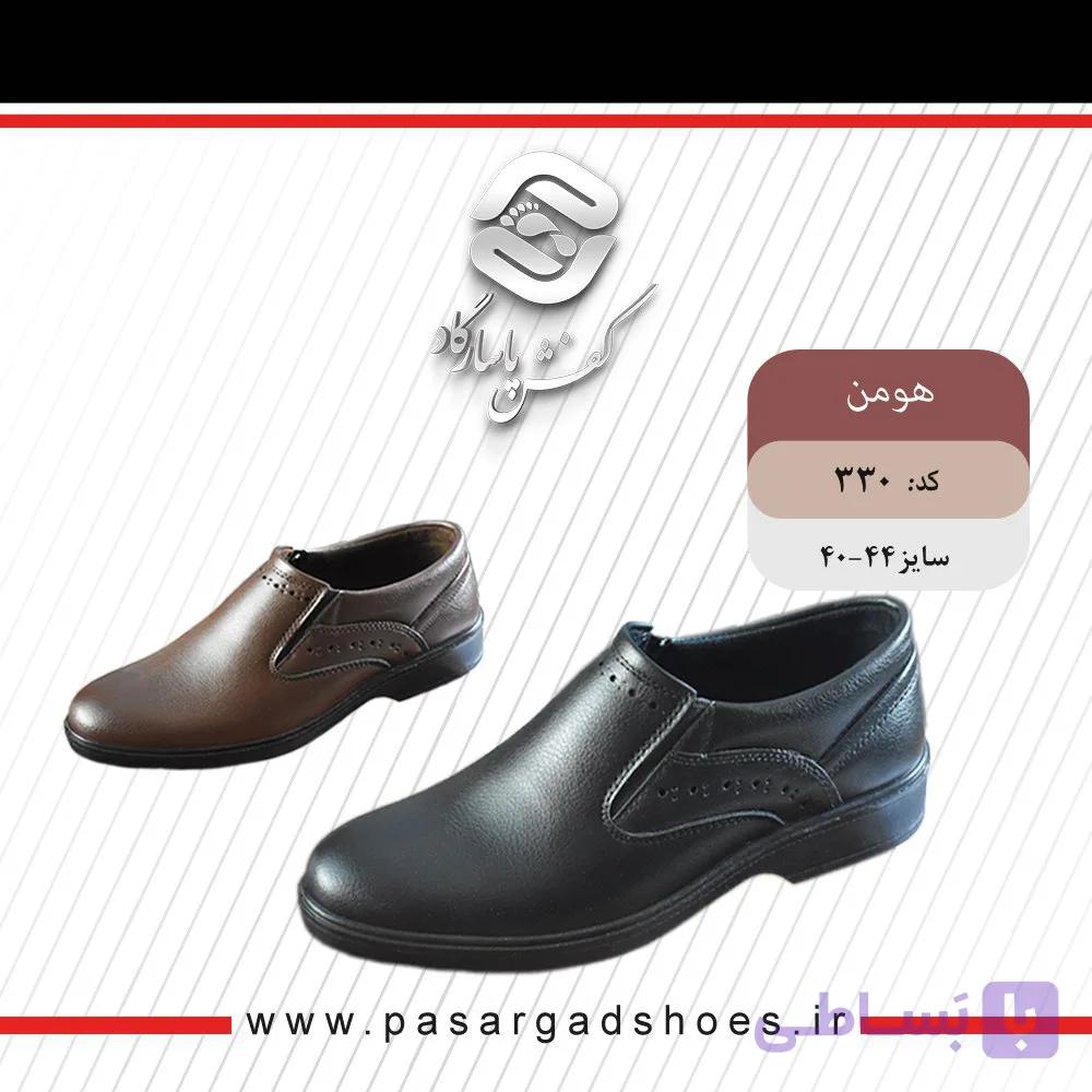 کفش مردانه  چرم برند زاگرس با زیره طبی نرم و سبک و رویه نرم.رتحت و سبک و با کیفیت