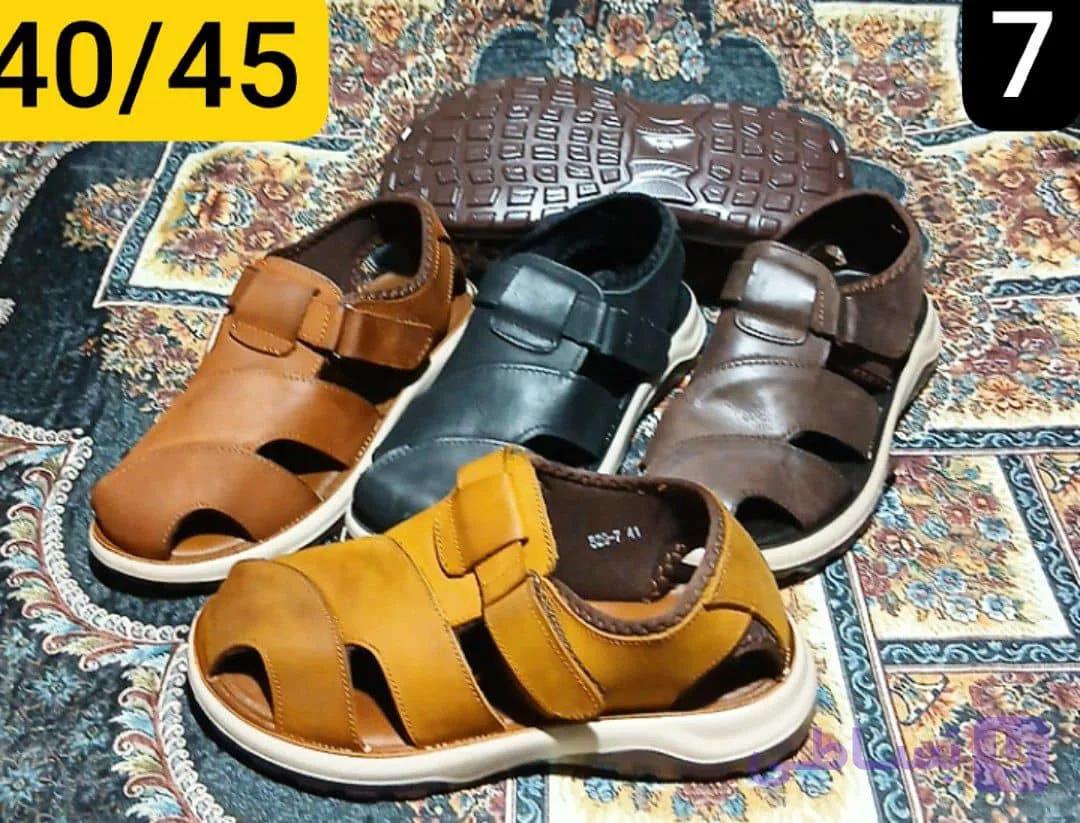 کفش صندل مردانه برند ریلکس چرم اصل درجه ۱ بسیار سبک و نرم و باکیفیت با ضمانت کیفیت ۱ساله