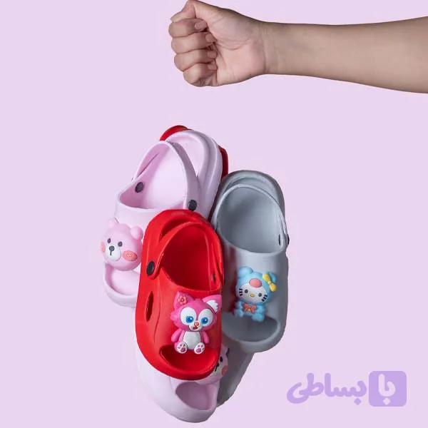 دمپایی بچگانه مدل تاتی استیکردار — تصویر 1