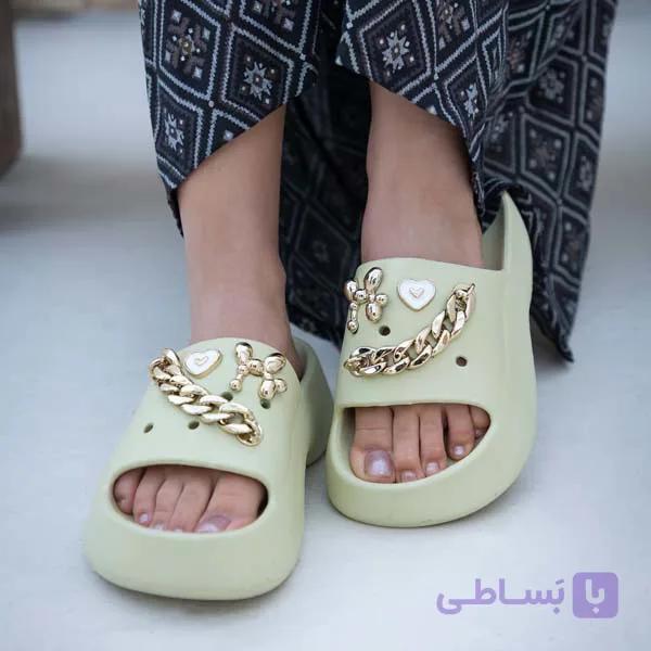 دمپایی زنانه مدل گلدن پرنسس