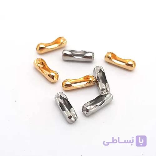 قفل زنجیر ساچمه استیل رنگ ثابت — تصویر 1