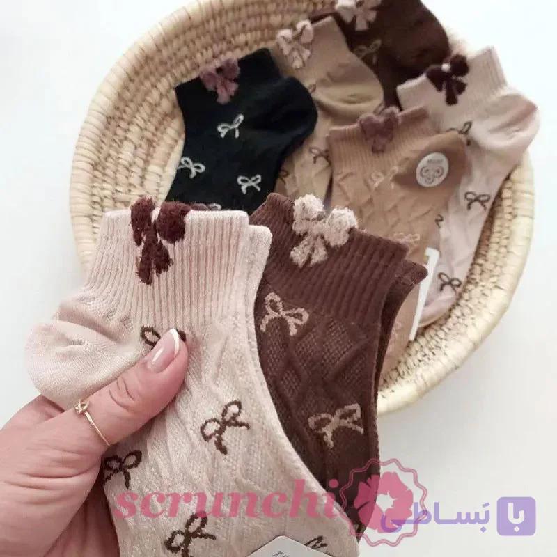 جوراب زنانه مچدار پاپیونی — تصویر 1
