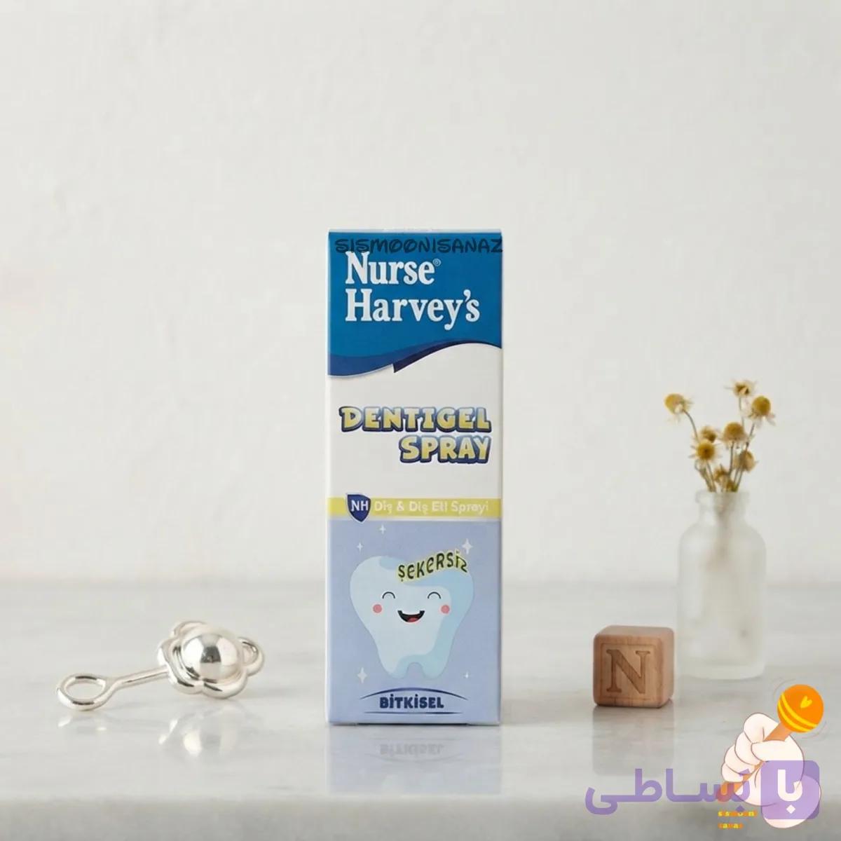 اسپری دندان و لثه کودک نرس هاروی Nurse Harvey’s مدل Dentigel حجم 15 میل انقضا ۲۰۲۹