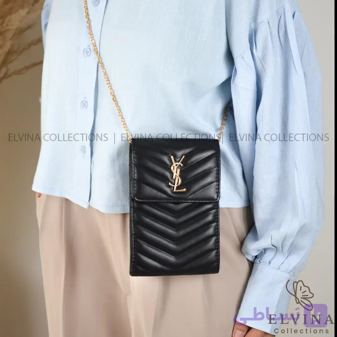 کیف پاسپورتی موبایلی طرح YSL آناهید — تصویر 1