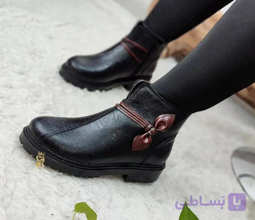 نیم بوت طبی مدل خزان جذاب کد 100350 شریف