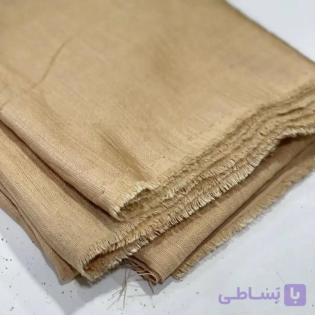 کتان لمه ژاکارد کرمی — تصویر 1