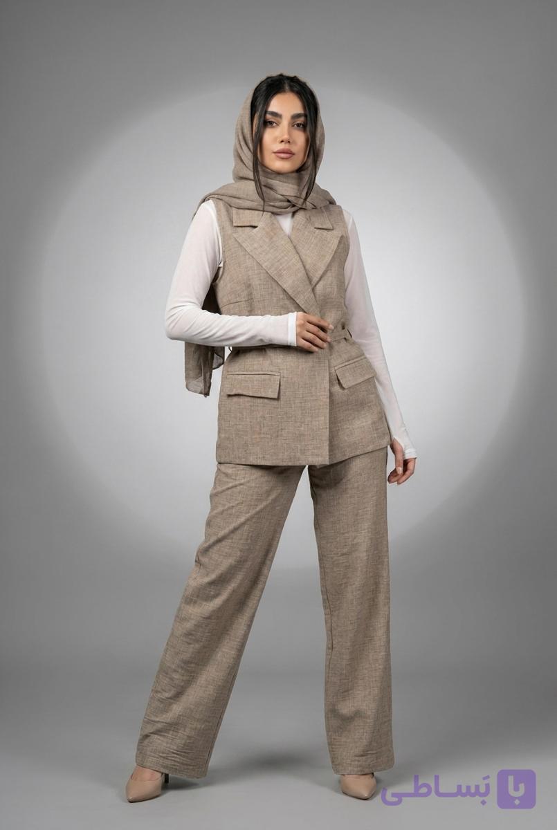 ست وست و شلوار زنانه مزونی دوز