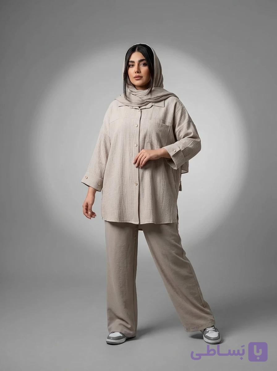 شومیز تابستانی آستین مچی