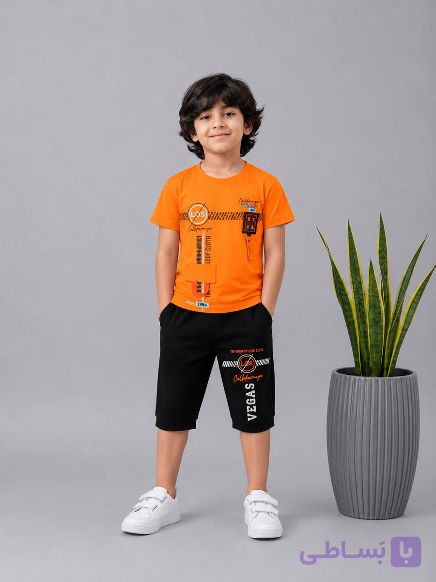 تیشرت شلوارک پسرانه LOS سایز 45تا55 کد 2005026 — تصویر 1