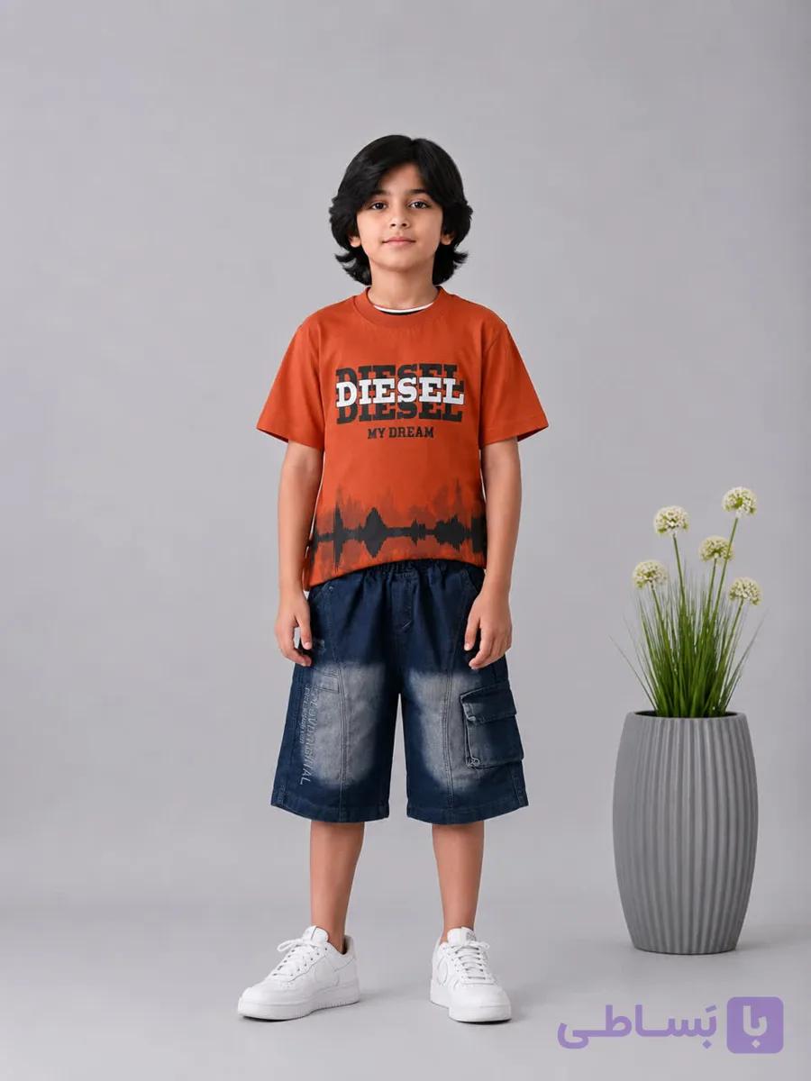 تیشرت شلوارک پسرانه DIESEL سایز45تا65 کد 2005029 — تصویر 1