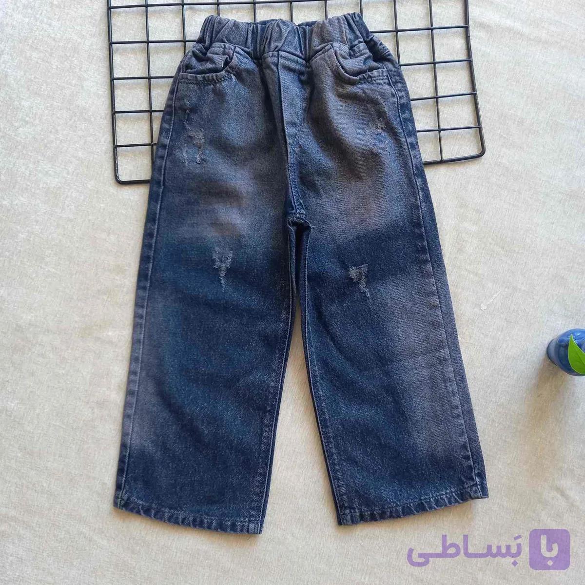 شلوار پسرانه بگ جین سایز 65تا100 کد1006090 — تصویر 1