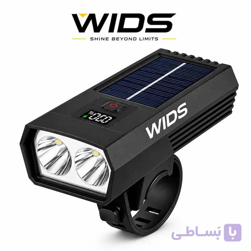 چراغ جلوی دوچرخه ویدز مدل خورشیدی کد YC-2808 — تصویر 1