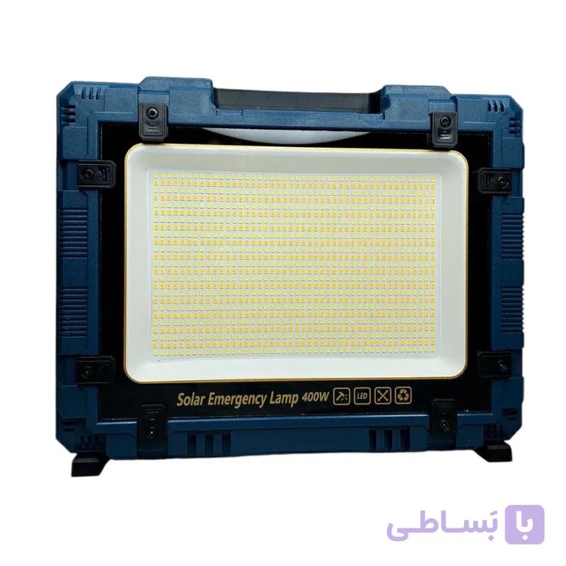 پروژکتور شارژی خورشیدی مدل W8109.2. به همراه 8عدد باتری لیتیوم قابل دسترس پاوبانک دار — تصویر 1