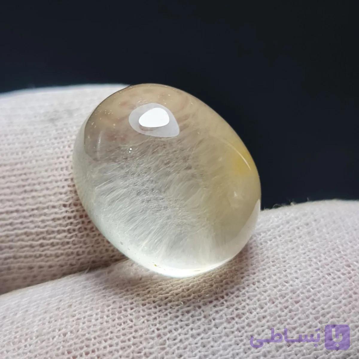 نگین سنگ طبیعی کوارتز بسیار خاص معدنی کد 30242