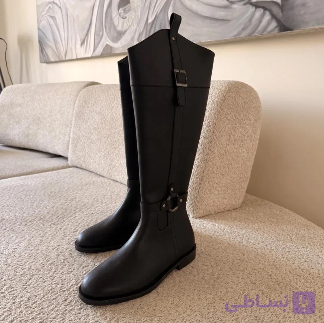 بوت زنانه بلند چکمه مدل ونوس — تصویر 1