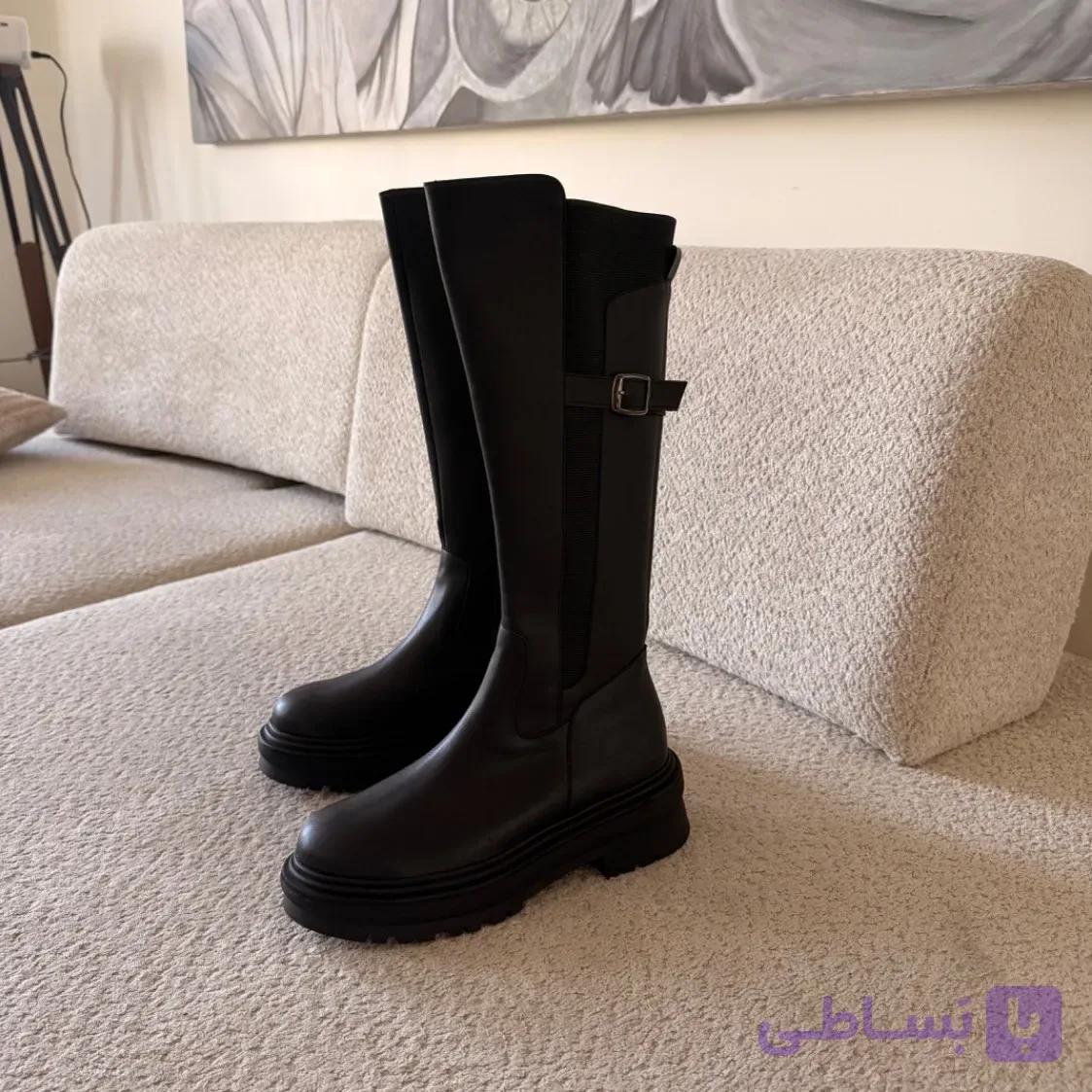بوت بلند چکمه زنانه مدل مارس — تصویر 1