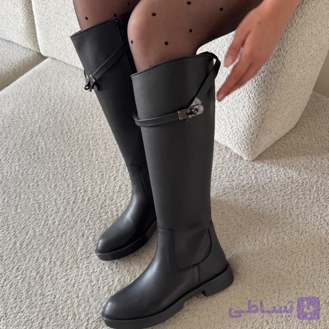 بوت زنانه بلند چکمه مدل لوسی — تصویر 1