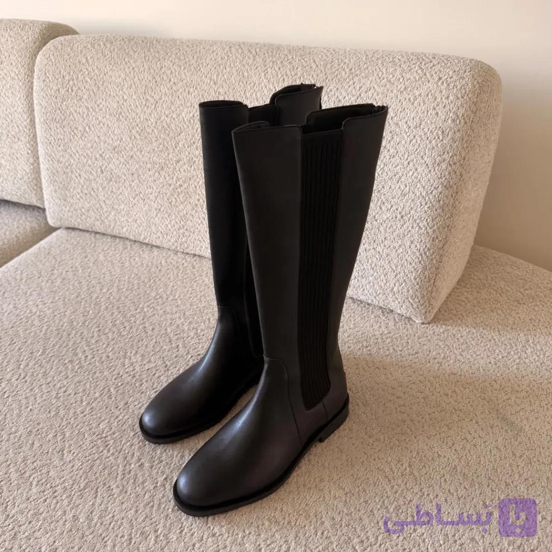 بوت بلند چکمه زنانه مدل اورانوس — تصویر 1