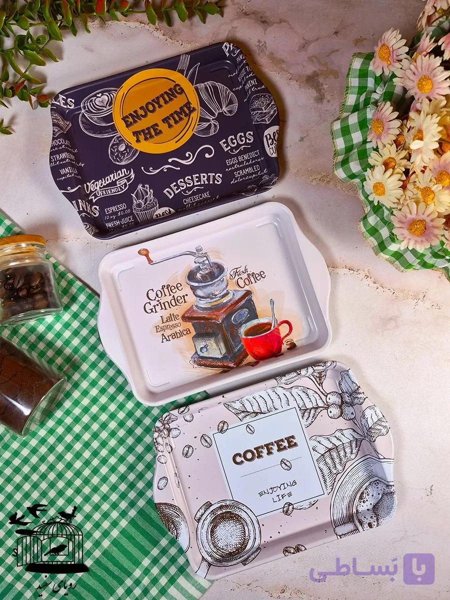 سینی فلزی کوچک Coffee — تصویر 1