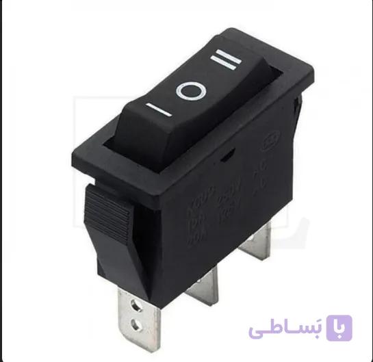 کلید راکر 3 حالت 2 طرف ریستی وسط خاموش باریک KCD3