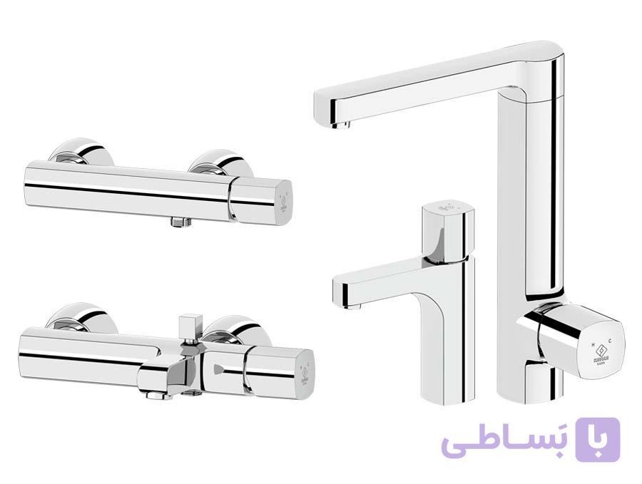 ست شیرآلات کاویان مدل ساتین پلاس — تصویر 1