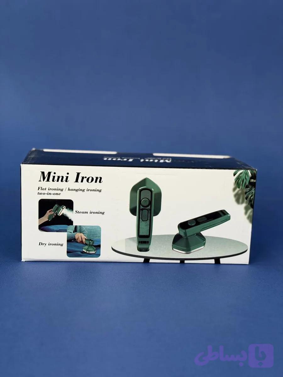 مینی اتو بخار مسافرتی Dry Iron مخزن دار | اتو خشک و بخار با بخاردهی عمودی، کفی نچسب و طراحی تاشو — تصویر 1