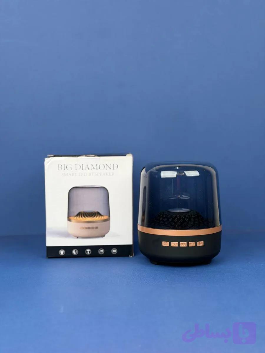 اسپیکر بلوتوثی وارداتی اورجینال مدل BIG DIAMOND | صدای قدرتمند با نورپردازی LED و طراحی کریستالی — تصویر 1