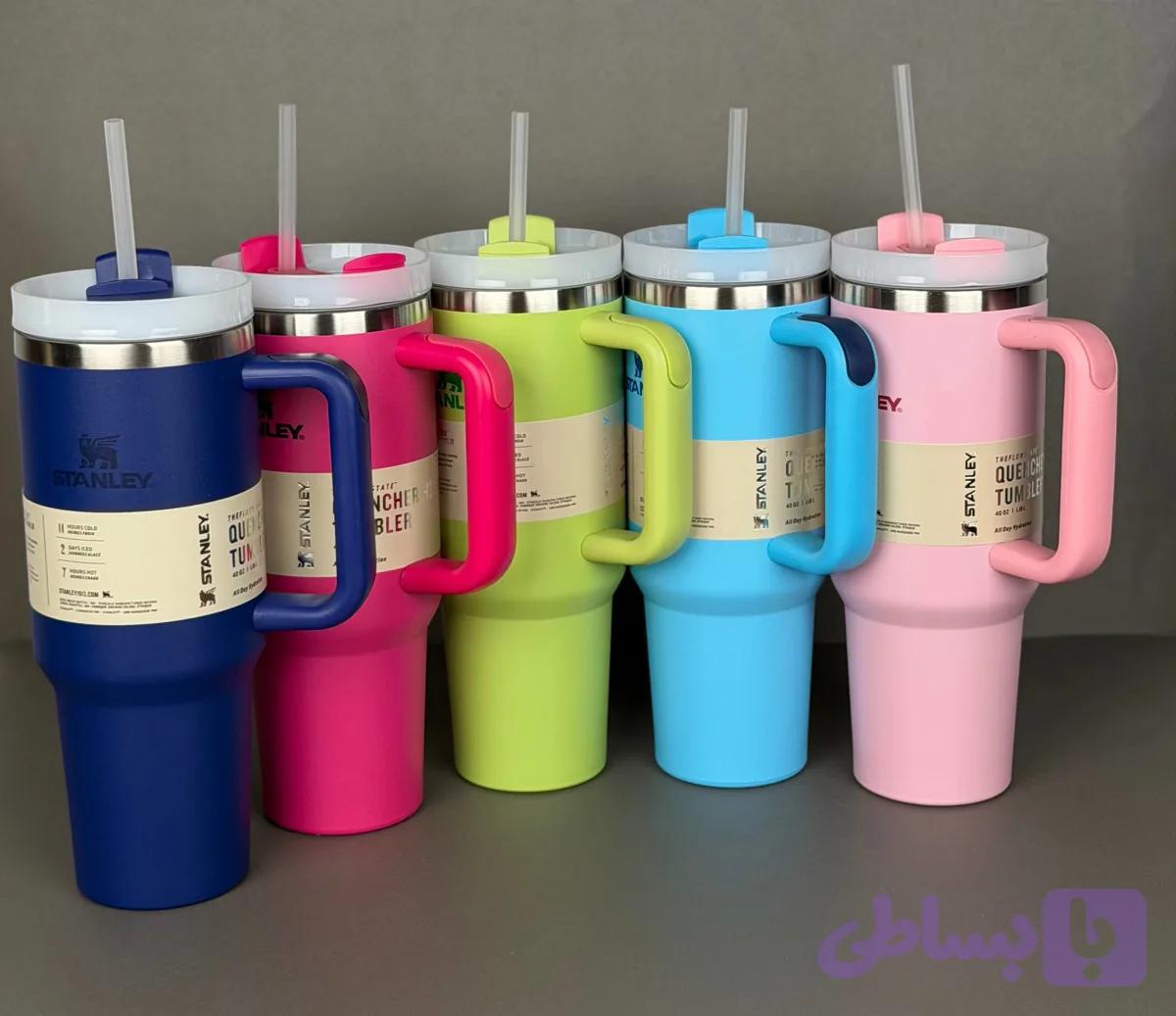 ماگ استنلی وارداتی اورجینال دسته دار، دوجداره و نی دار | حفظ دمای نوشیدنی برای ساعت های طولانی — تصویر 1
