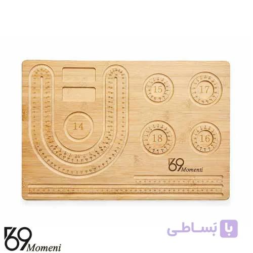 استند چوبی طراحی گردنبند و دستبند